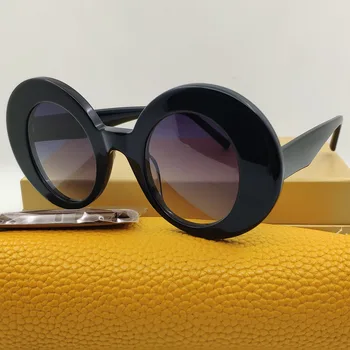 Продажба на Новост 2023, Черни Кръгли Дамски Слънчеви Очила, Маркови Дизайнерски Вечерни Кръгли Слънчеви ОЧИЛА За Жени, Мъжки Кръгли Дамски Слънчеви Очила