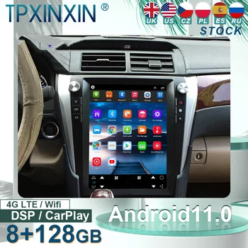 Радиото в автомобила на Android за Toyota Camry 2012-2015 Tesla GPS навигация, мултимедия, стерео главното устройство, аудио-видео плейър Carplay