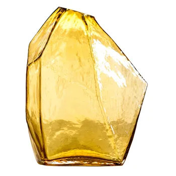 Син лед Стъклена посуда с ръчно изработени плавателни съдове Стъклена бутилка за цветя на Цветен контейнер Декоративни орнаменти Тенис на подарък