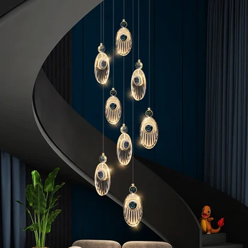 Скандинавски начало декор трапезария Подвесная лампа, която осветява вътрешно осветление кристален лампа подвесная полилей лампи за дневна