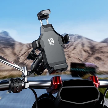Титуляр поставка за телефон, въртящи се на 360 градуса, стойка за телефон на велосипед, нескользящее планина