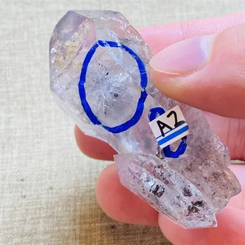 Чист естествен диамант Херкимер, образец плаващи пясъци и водни минерали, енергиен кристал, пръчка за място на изцеление