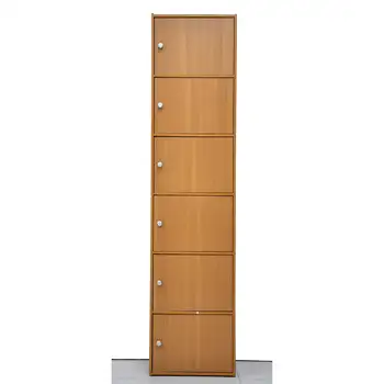 Шкафче от масивно дърво Home Basics на 6 кубчета